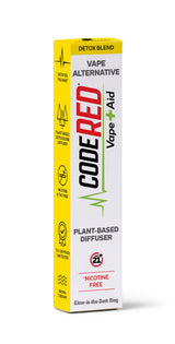 Code Red Vape Aid plant-based diffuser detox blend packaging on a white background